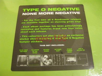   Negative Collector Box Set 6 Green LP Vinyl Limited Roadrunner  