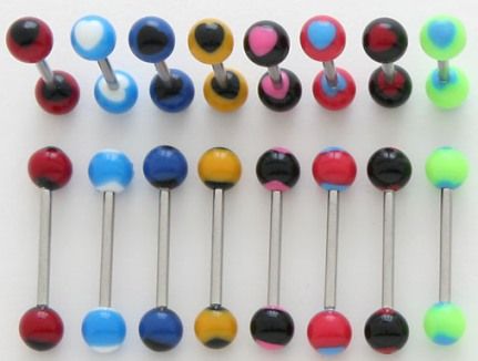 LOT DE 500 PIERCING LANGUE NEUF GROSSISTE REVENDEUR  