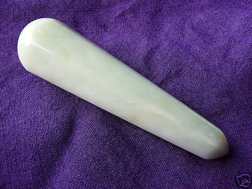 New Jade Crystal Wand, Massage, Acupressure, Reiki  