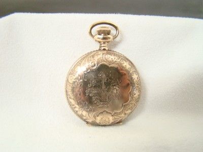 VINTAGE 15J 1904 GOLD FILLED WALTHAM HUNTER CASE POCKET WATCH  