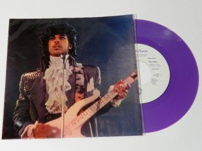 PRINCE AND THE REVOLUTION PURPLE RAIN 7 PURPLE VINYL RECORD 1984 7 