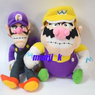 NEW Super Mario Bro Plush Doll Figure Wario ,Waluigi  