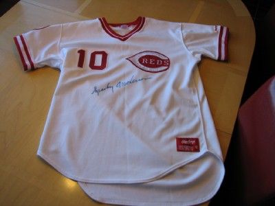 SPARKY ANDERSON Signed 1976 Reds Home Baseball Jersey JSA 