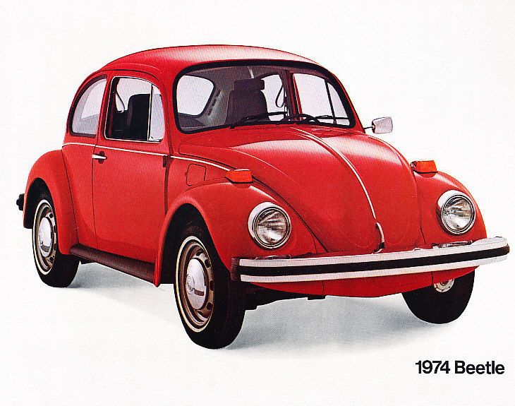 1974 Volkswagen VW Beetle Original Sales Brochure  