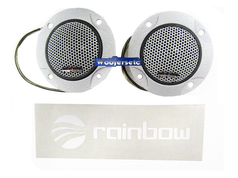 RAINBOW CAL 27 SILK VOF NEW POWER CS 1.06 TWEETERS PAIR CAR AUDIO 