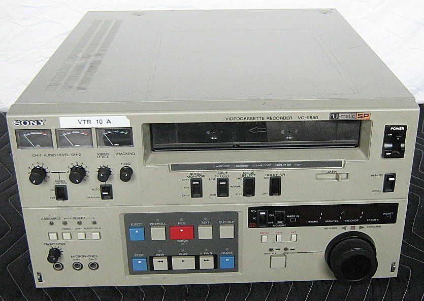 SONY VO 9850 VIDEO CASSETTE RECORDER VO9850  