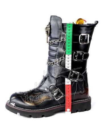 visual kei GOTHIC PUNK Kera rock hard metal Boots shoes  