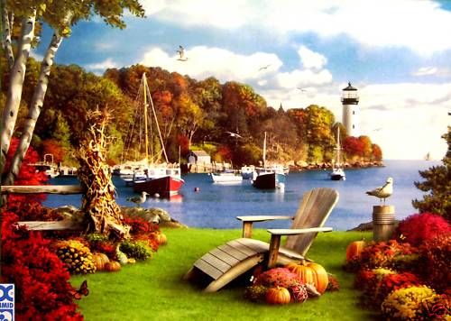 ONE AUTUMN AFTERNOON by ALAN GIANA 500 PIECE RAVENSBURGER JIGSAW 