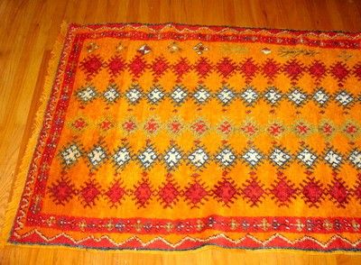 Vintage Moroccan Tribal Rug Carpet Sheeps Wool 41.5 x 75 Original 