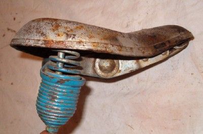 VINTAGE LOBDELL EMERY BICYCLE SADDLE SEAT 4 PARTS OR REBUILD   ALMA 