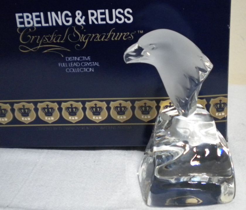 RARE SWAROVSKI BALD EAGLE EBELING & REUSS E & R 69303 CRYSTAL 