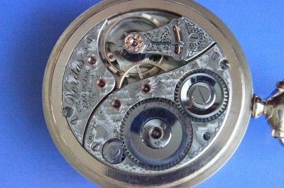 18 SIZE 23 JEWEL ELGIN VERITAS AUTHENTIC RAILROAD POCKET WATCH SN 