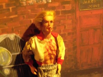 BLOODY MUTILATED freaky KEN doll ZOMBIE Monster Gothic OOAK LIZARD 