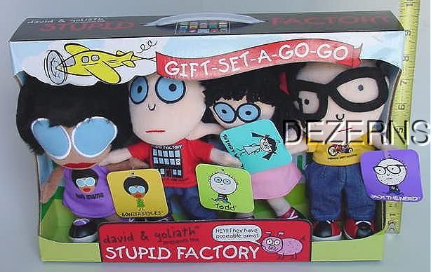 GIFT SET A GO GO DAVID & GOLIATH THE STUPID FACTORY  