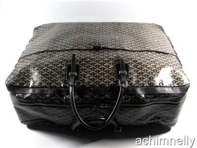 AUTHENTIC GOYARD AMBASSADE SUITCASE BLACK GOYARDINE  