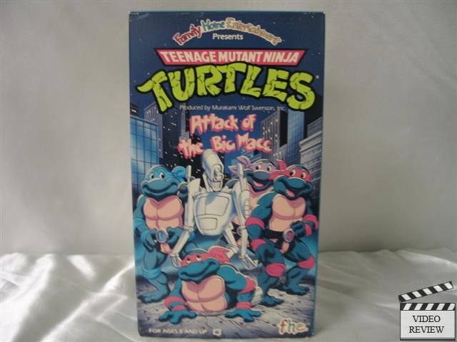 TMNT   Attack of the Big Macc VHS  