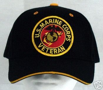 US MARINE CORPS VETERAN Military Baseball Cap Hat  