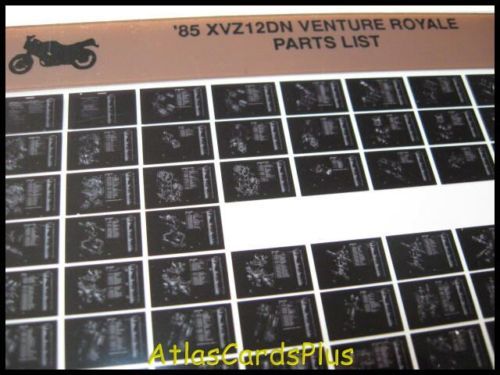 Yamaha 1985 XVZ12 XVZ 1200 Venture Royale Parts Manual  