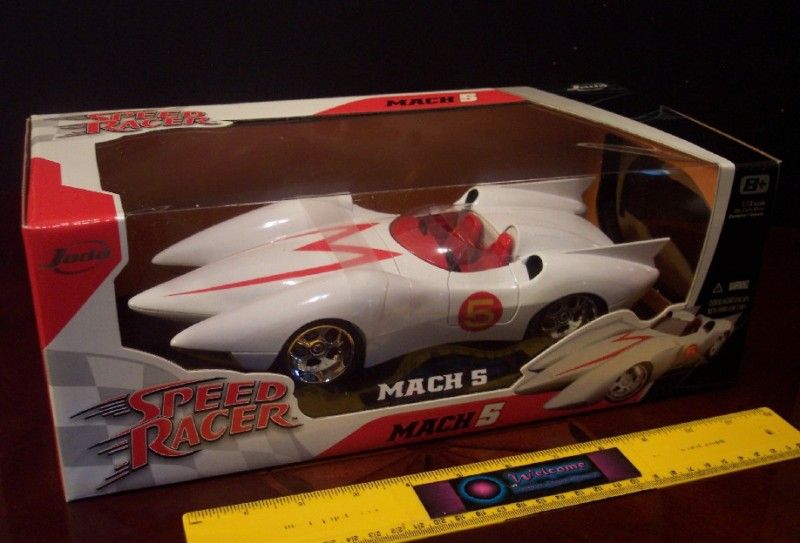 BIG 118 DIECAST SPEED RACER MACH 5 HEAVY METAL CAR NEW  