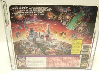 TRANSFORMERS G1 1986 OCTANE w/ Movie Poster AFA 85 MISB RARE 1 Of 1 