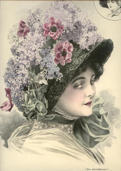 MODISTE UNIVERSELLE May,1909  HATS REAL SIZE WORK  