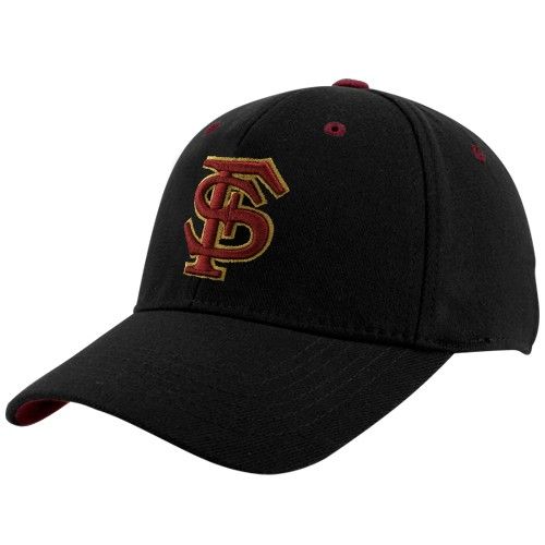 Top of the World Florida State Seminoles (FSU) Black Basic Logo 1 Fit 