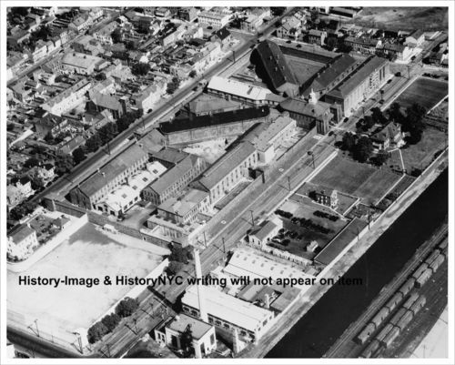 1934 NEW JERSEY STATE PRISON TRENTON AERIAL PHOTO  