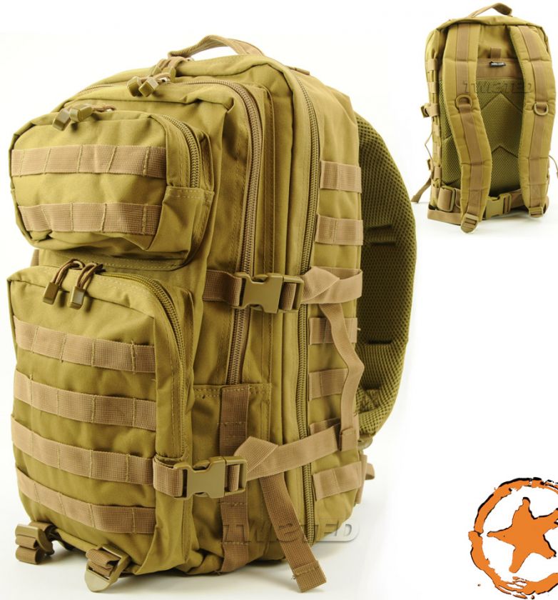 ARMY ASSAULT PACK, TACTICAL RUCKSACK, US ARMY MILITARY STYLE MOLLE 