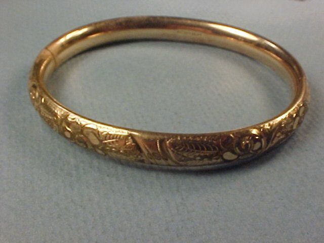 Austin & Stone Pat 1907 Gold Filled Bangle Bracelet  