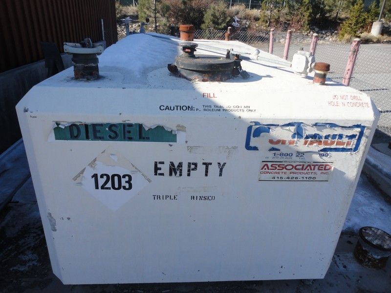 This tank was being used when removed from service. It is located in a 