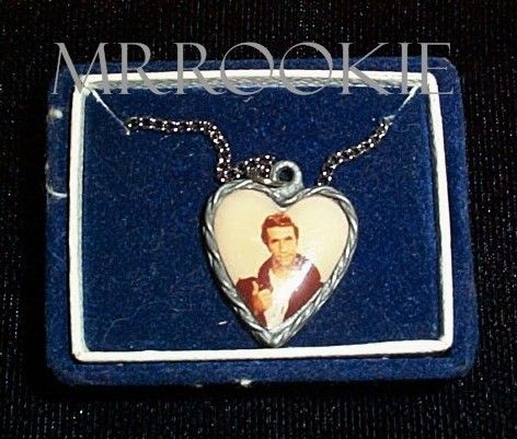 FONZ NECKLACE Heart Shape Pendant ORIGINAL BOX  