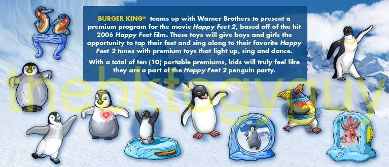 happy feet 2 burger king