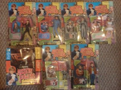 Mcfarlane Austin Powers Series 2 Action Figures Complete Set of 7 NIB 