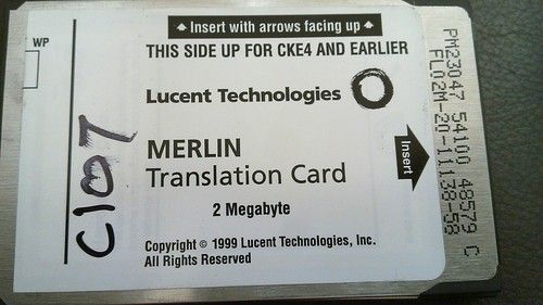 LUCENT MERLIN TRANSLATION CARD 2 MB 10A4 TRANS PM23047 QTY  