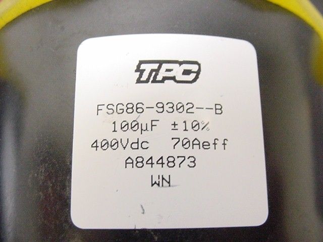 TPC Thomson Capacitors 2x 100uF 400V 2x 3.1uf 600V  