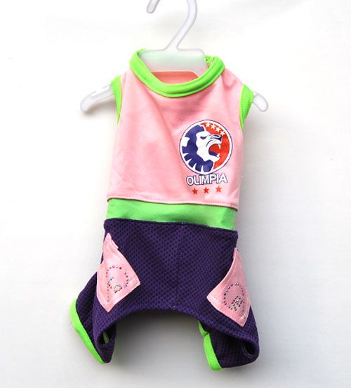 Summer Cool Vest Top Shirt pants DOG Clothes Jumpsuit  