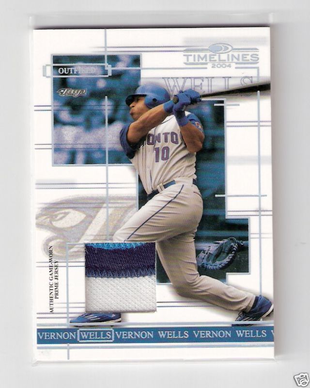 2004 DON TIMELINES VERNON WELLS 3 COLOR JER PATCH #/125  