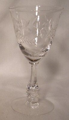 TIFFIN Crystal MONTECARLO pattern 17477 Wine Goblet  