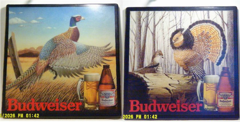 Budweiser Pheasant & Grouse Beer Light Inserts Bud  