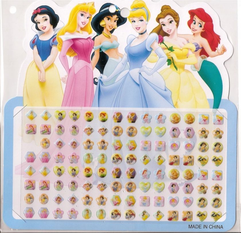 The Disney Princess Stick on Earrings  