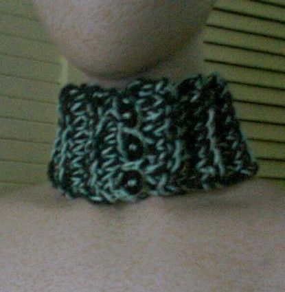   one of a kind crocheted collar hand made by my mom it would make