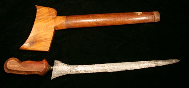 This dagger measures about 20 1/8  long. The total blade length is 