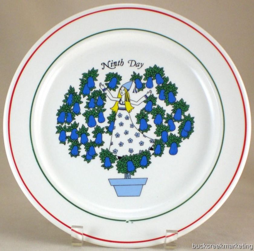 12 DAYS OF XMAS Taylor Smith TAYLORTON USA DINNER PLATE  