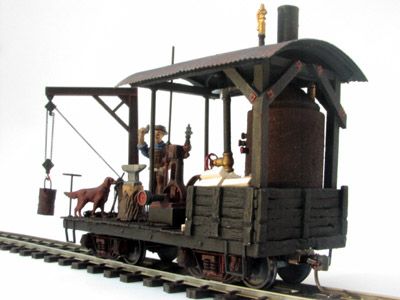 On30/148 BLACKSMITHS WORKSHOP KIT on 18 FLATCAR  