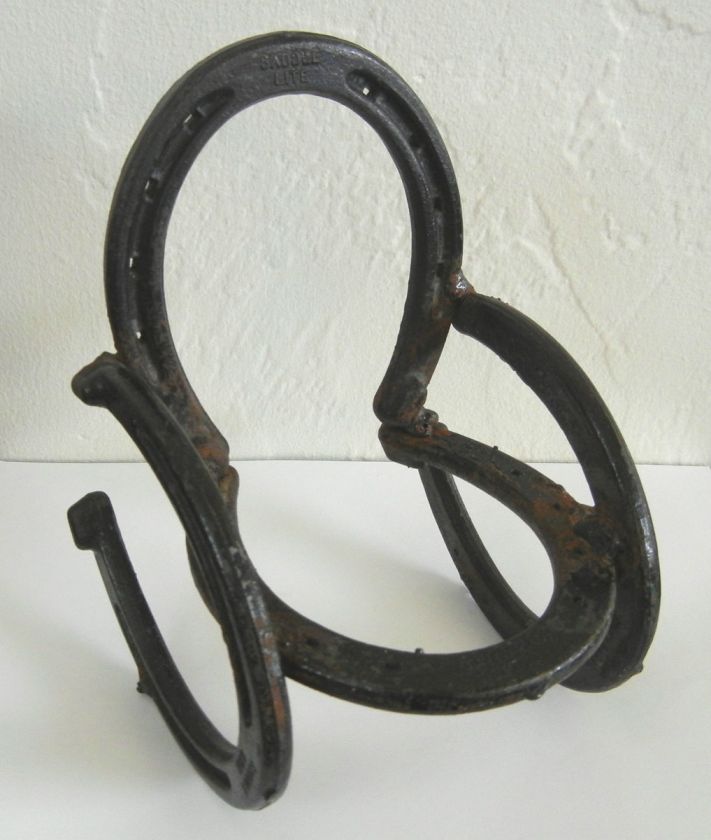   Hot Forged Cast Iron Horseshoe Mini Decorative Rocking Chair 7 Tall