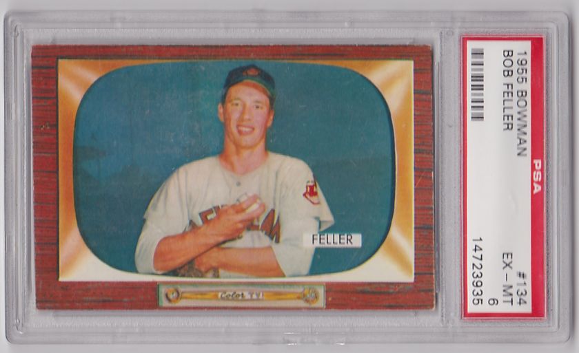 1955 Bowman Bob Feller #134 PSA 6   Indians  