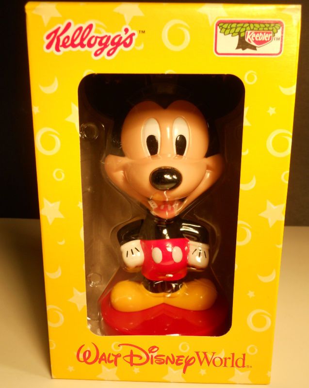 WALT DISNEY MICKEY MOUSE Bobble Head KELLOGGS 2002 NIB  