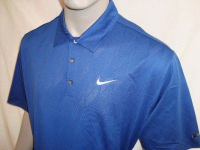 XL Nike Tiger Woods Body Mapping Argyle Textured Tour Logo Golf Polo 