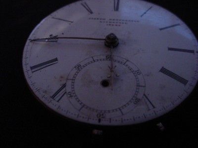   English Single Fusee Joseph Bretherton Pocketwatch Repair E226 W1