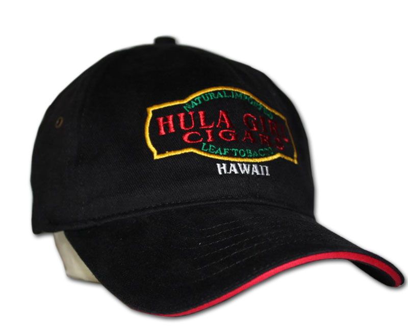 Hula Girl Black Deluxe Hat with Secret Pocket 782358400441  